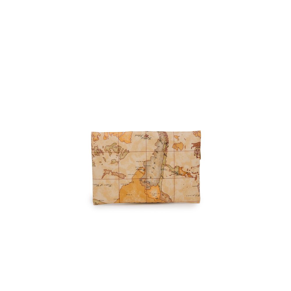Alviero Martini Prima Classe Beige Polyester Clutch Tas
