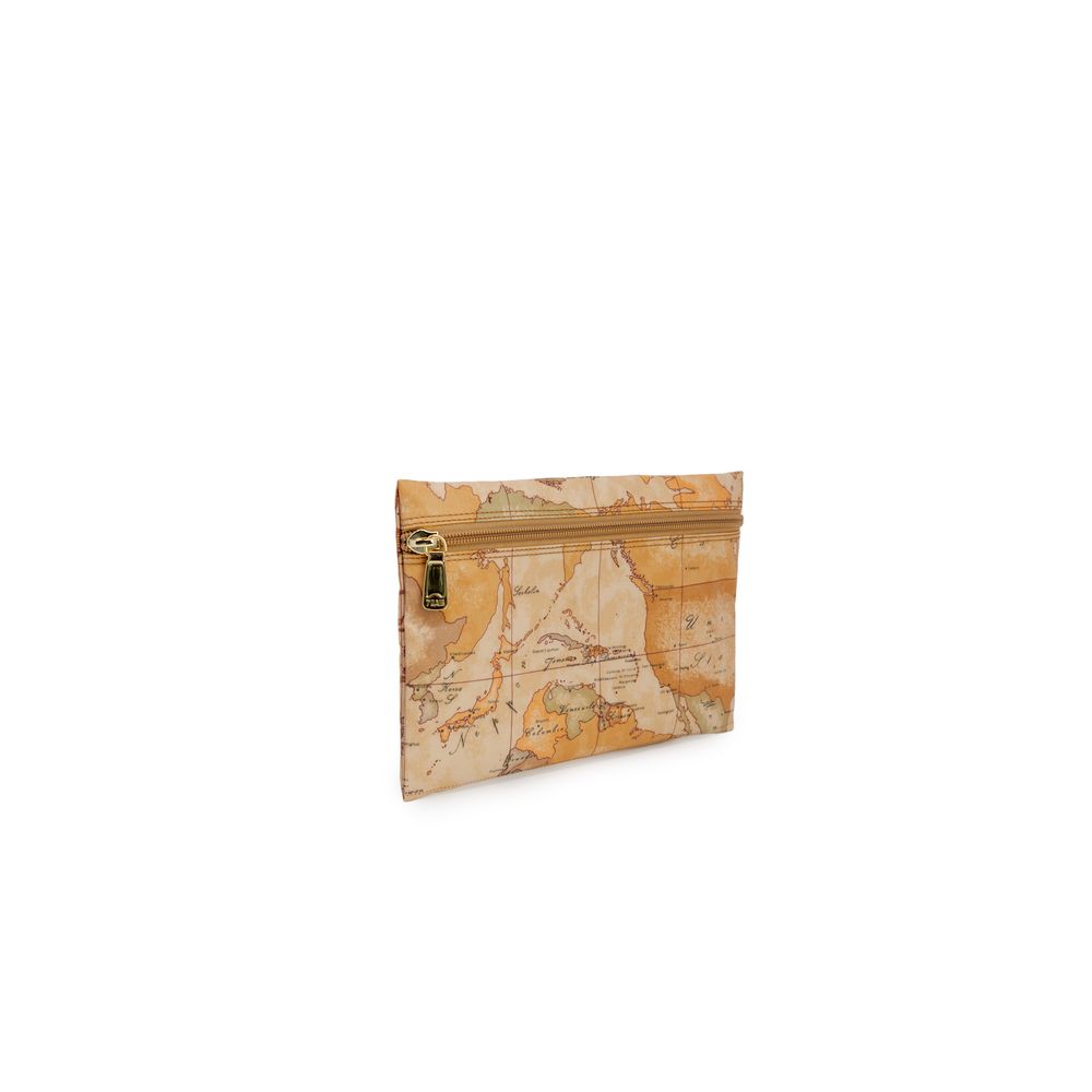 Alviero Martini Prima Classe Beige Polyester Clutch Tas