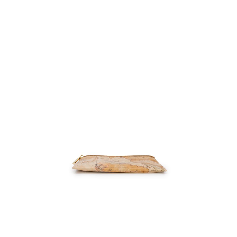 Alviero Martini Prima Classe Beige Polyester Clutch Tas