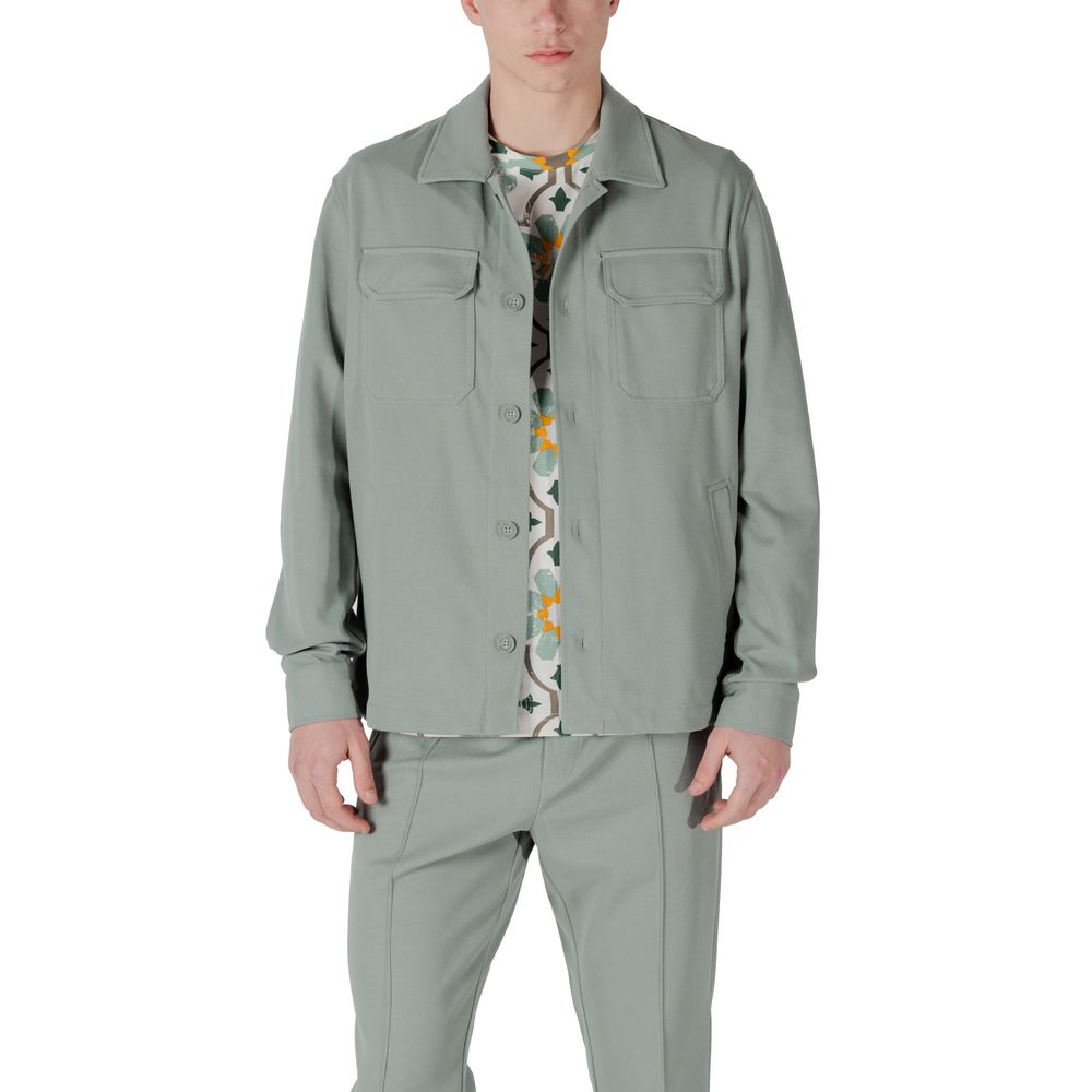 Antony Morato groen polyester overhemd