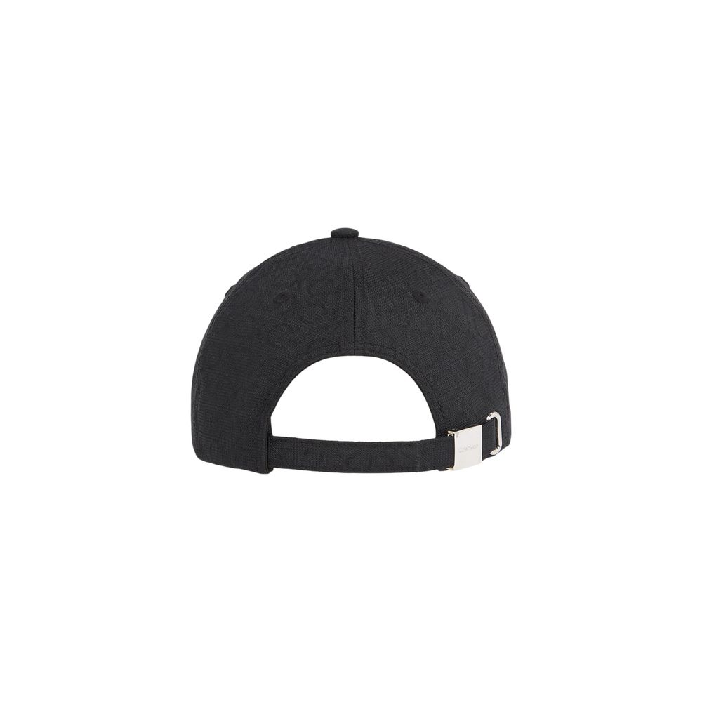 Calvin Klein Zwarte Gerecyclede Polyester Petten Baseballpet
