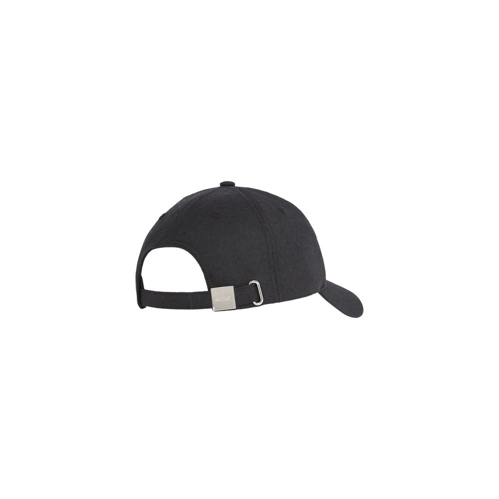 Calvin Klein Zwarte Gerecyclede Polyester Petten Baseballpet