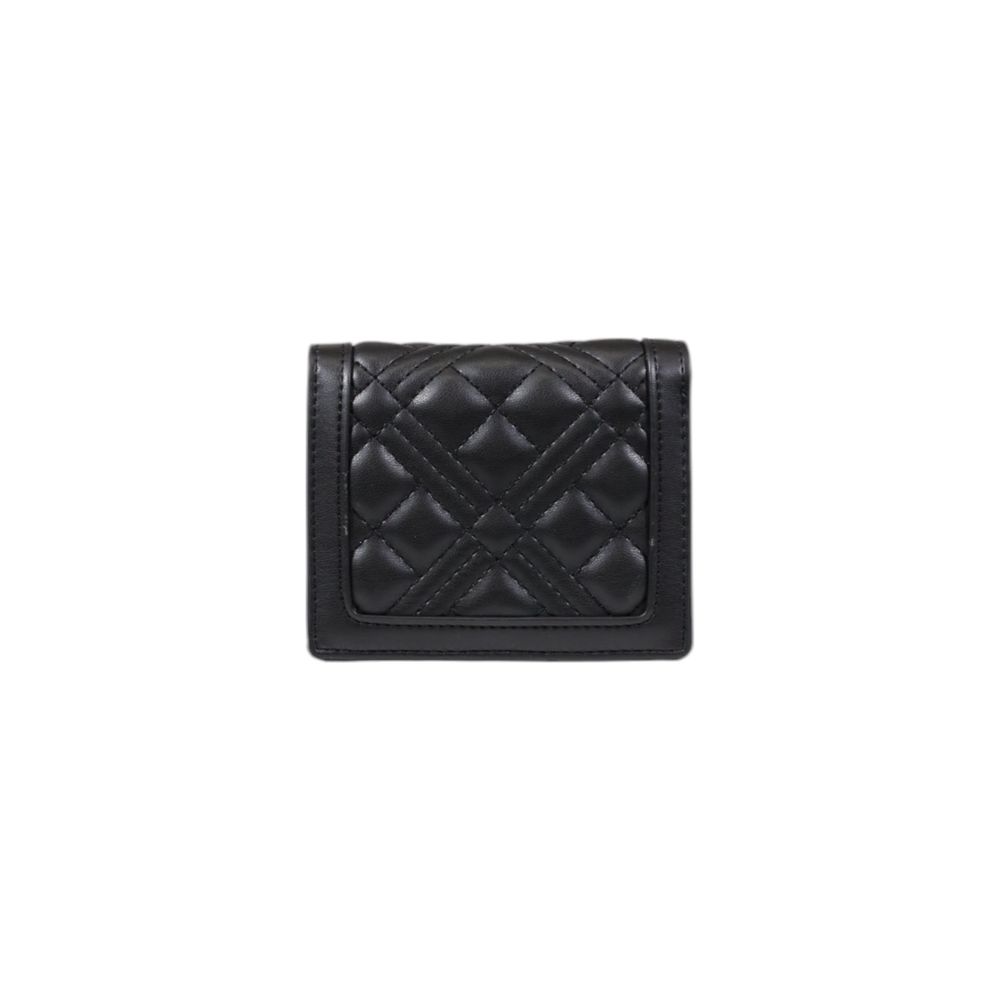 Portefeuille en polyéthylène noir Love Moschino