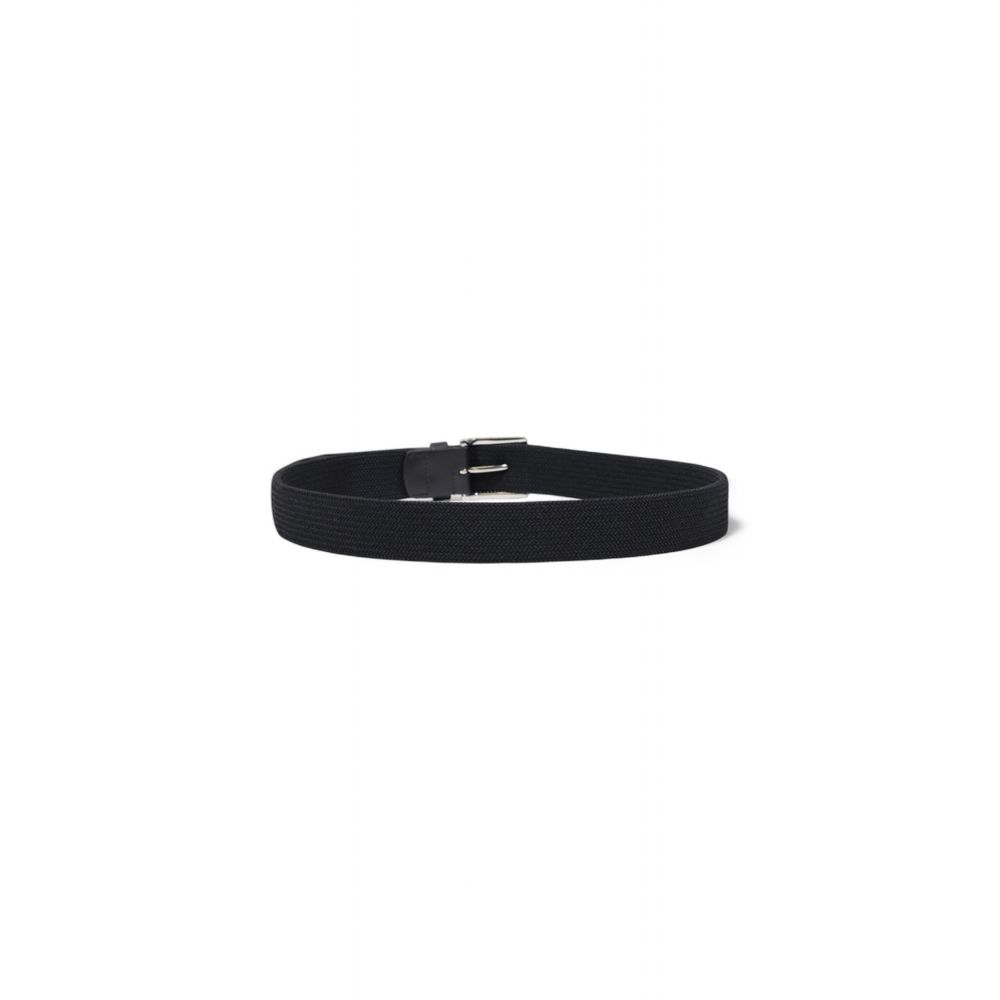 Tommy Hilfiger riem van gerecycled polyester in zwart.