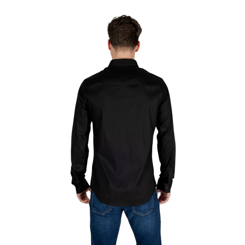 Chemise en lyocell noire Armani Exchange