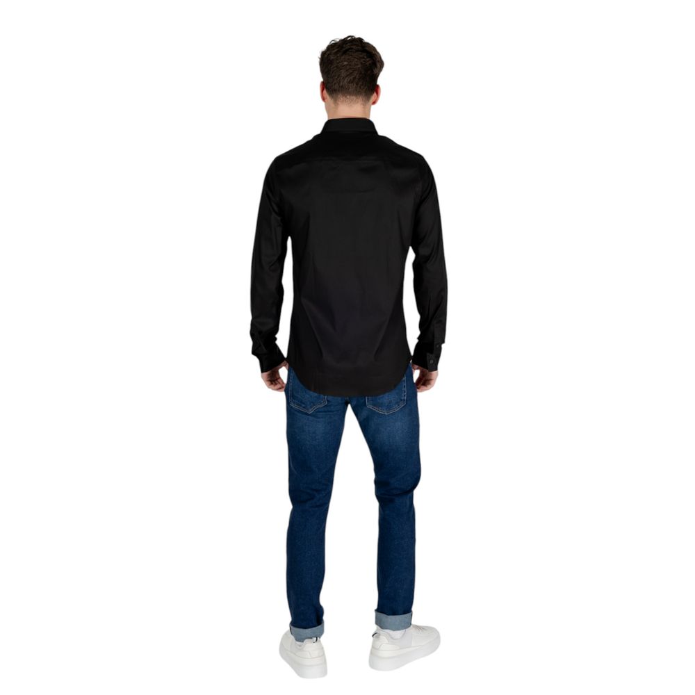 Chemise en lyocell noire Armani Exchange