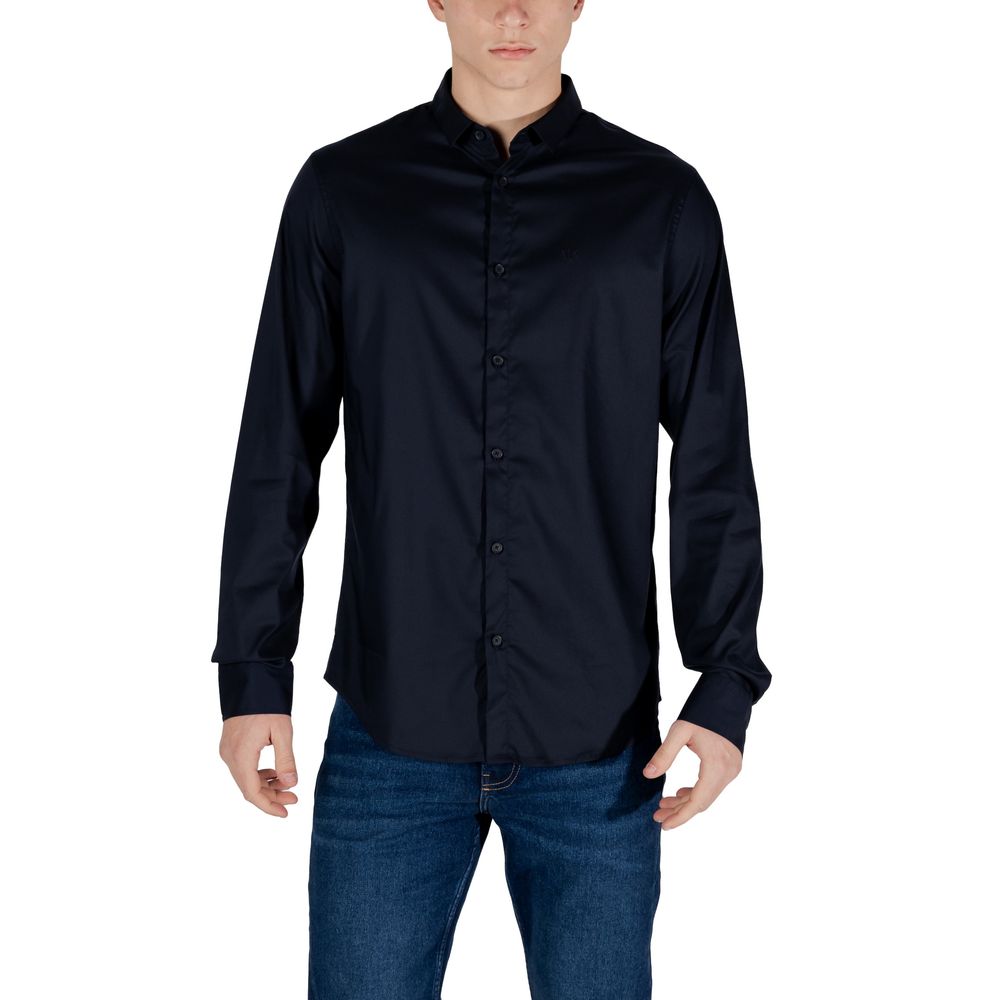 Chemise en Lyocell Bleu Armani Exchange