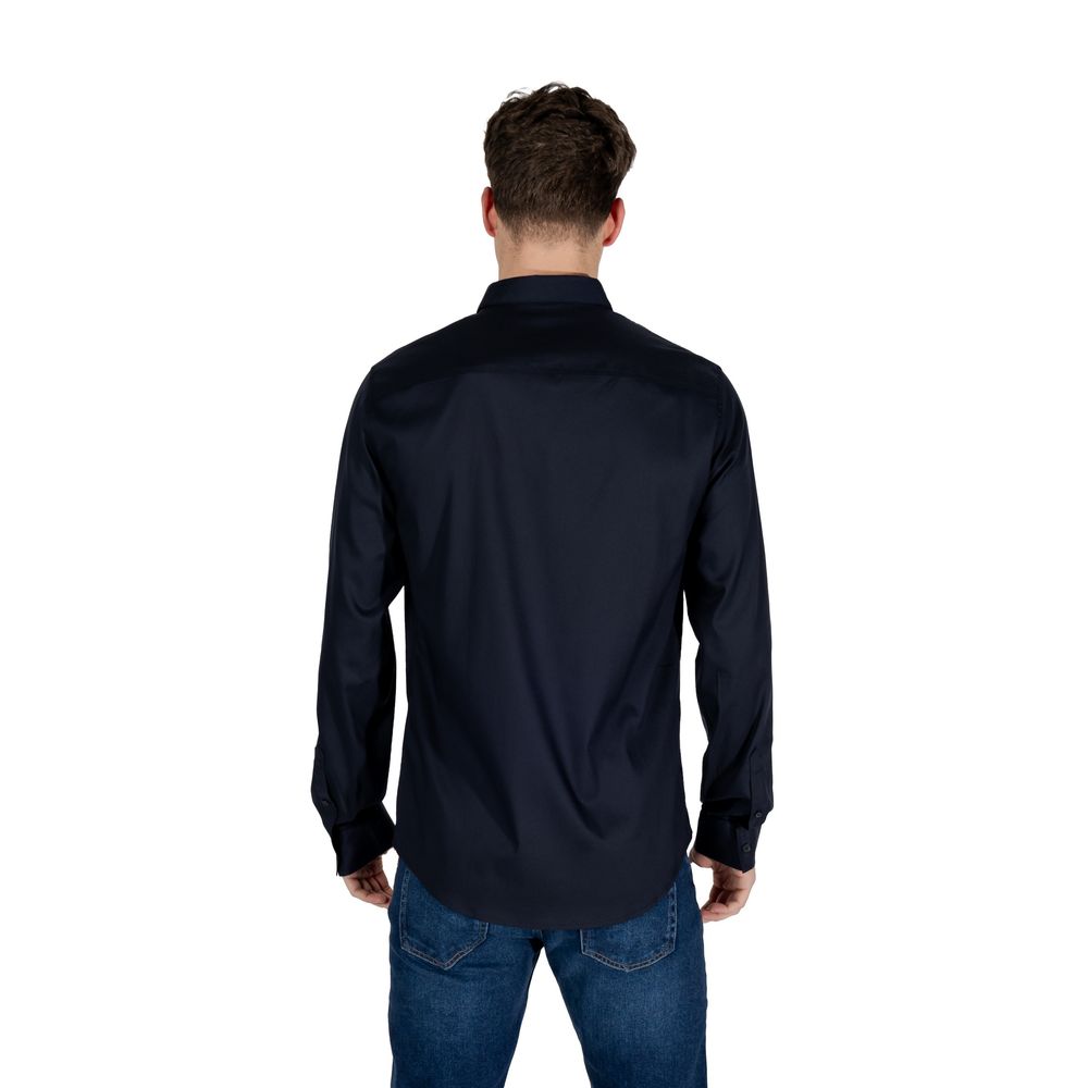 Chemise en Lyocell Bleu Armani Exchange