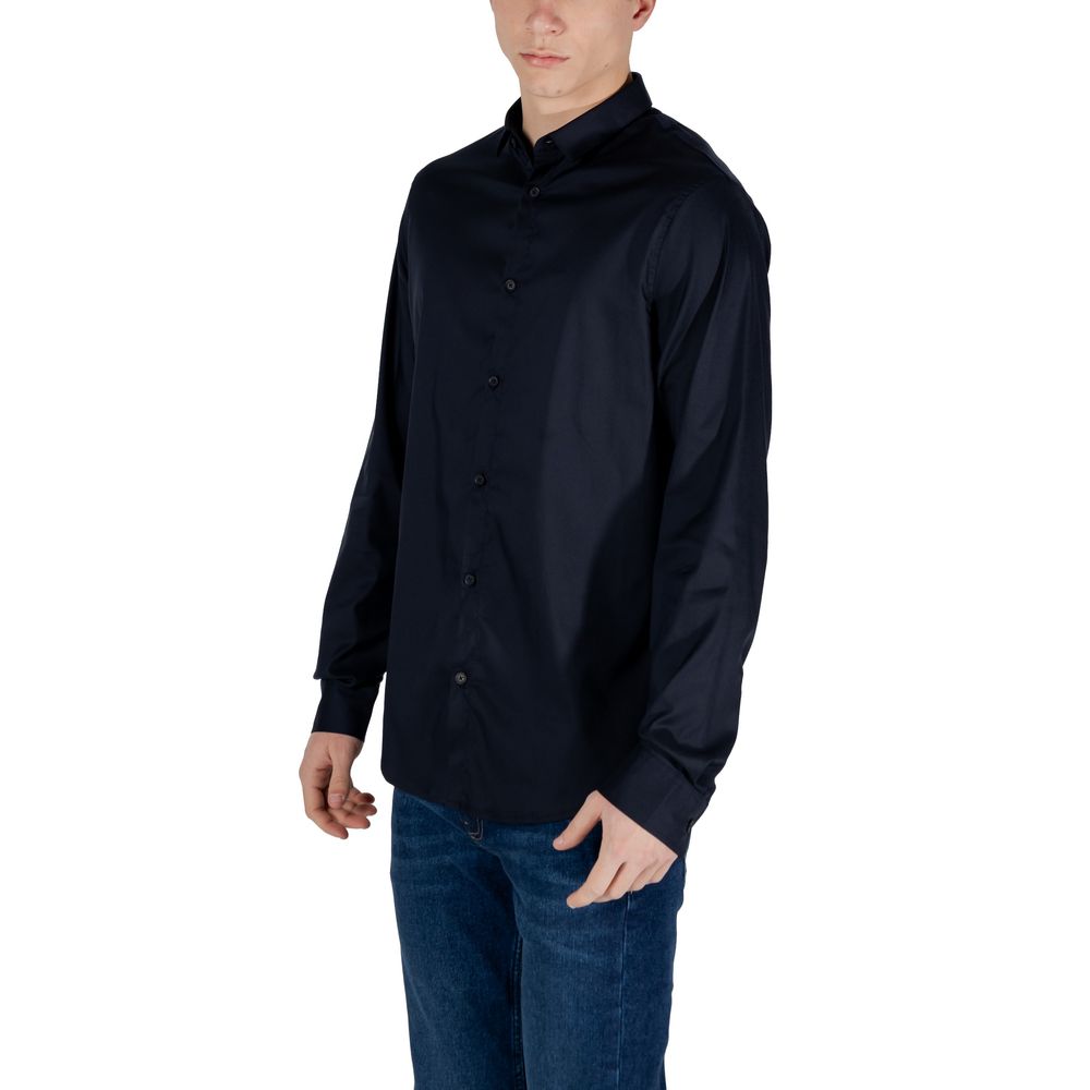 Chemise en Lyocell Bleu Armani Exchange