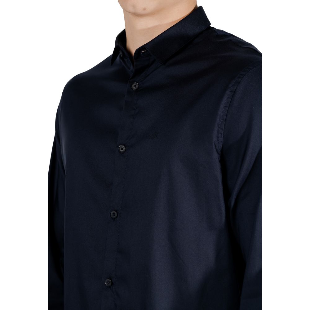 Chemise en Lyocell Bleu Armani Exchange