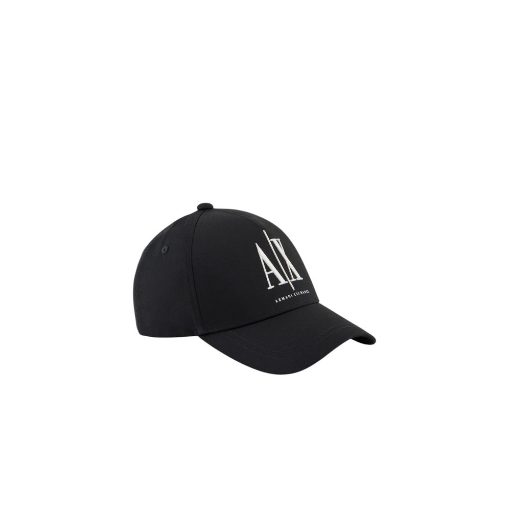 Armani Exchange Zwarte Katoenen Petten Baseballpet