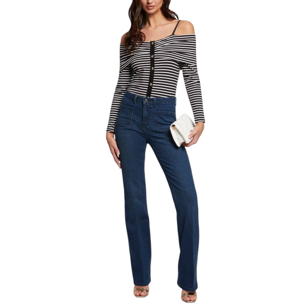 Morgan De Toi Black And White Viscose Long Sleeve