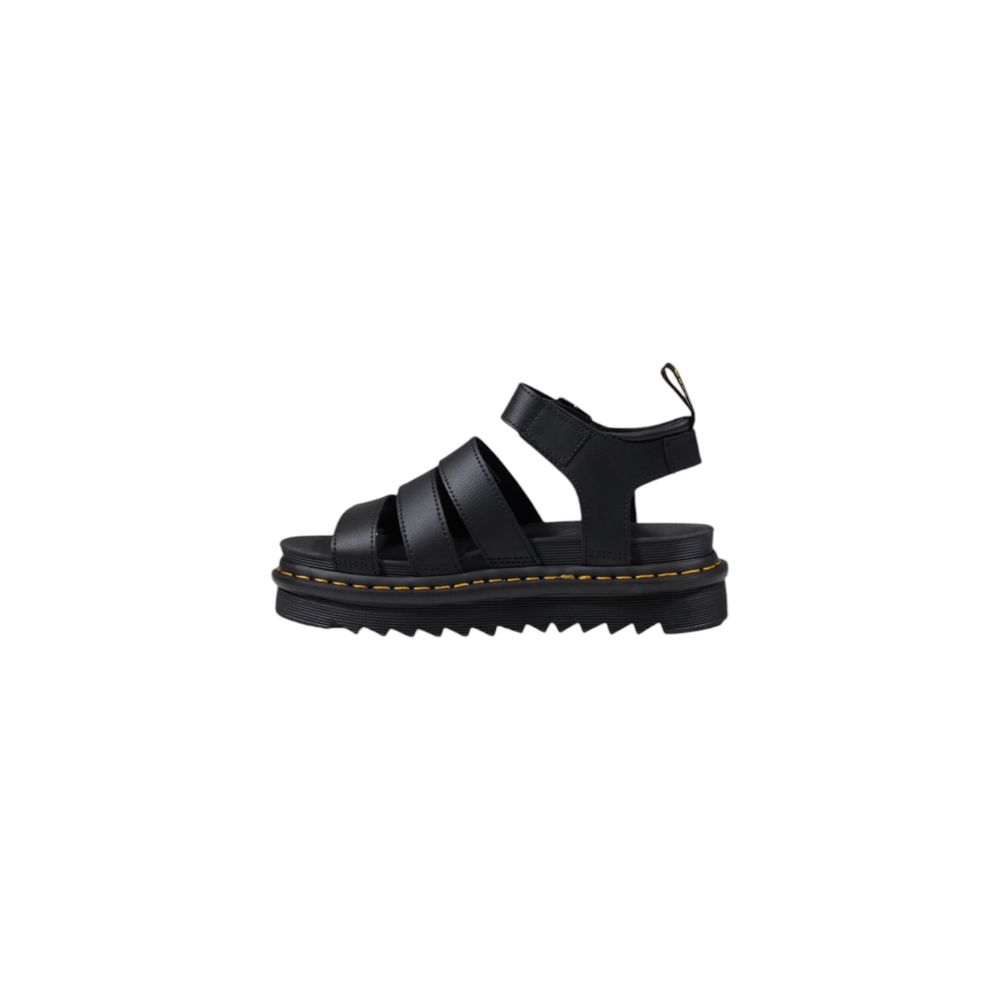 Sandale en cuir noir Dr. Martens