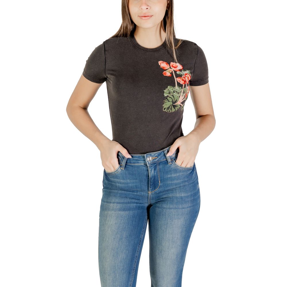 T-shirt en coton noir Desigual