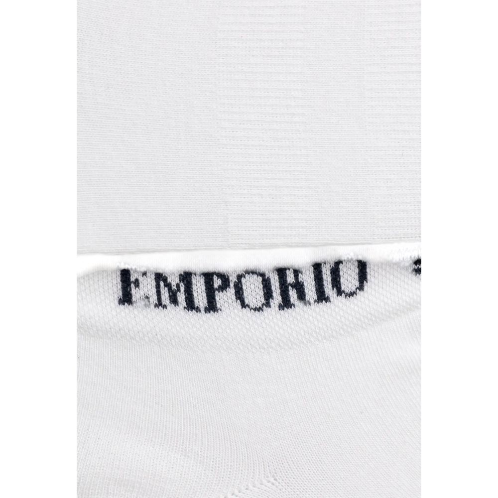 Emporio Armani Ondergoed Witte Katoenen Sok