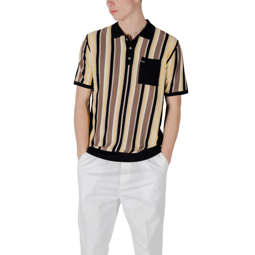 Polo en viscose noir de Gianni Lupo