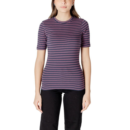 ICHI T-shirt van katoen in twee kleuren