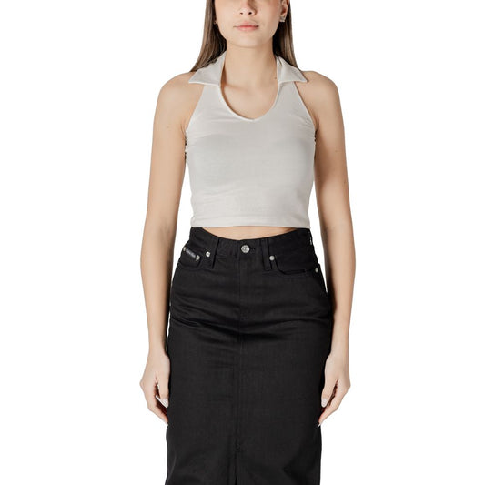 Top en coton beige Calvin Klein Jeans