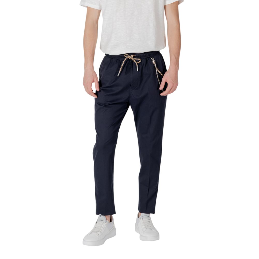 Pantalon en coton bleu de Gianni Lupo
