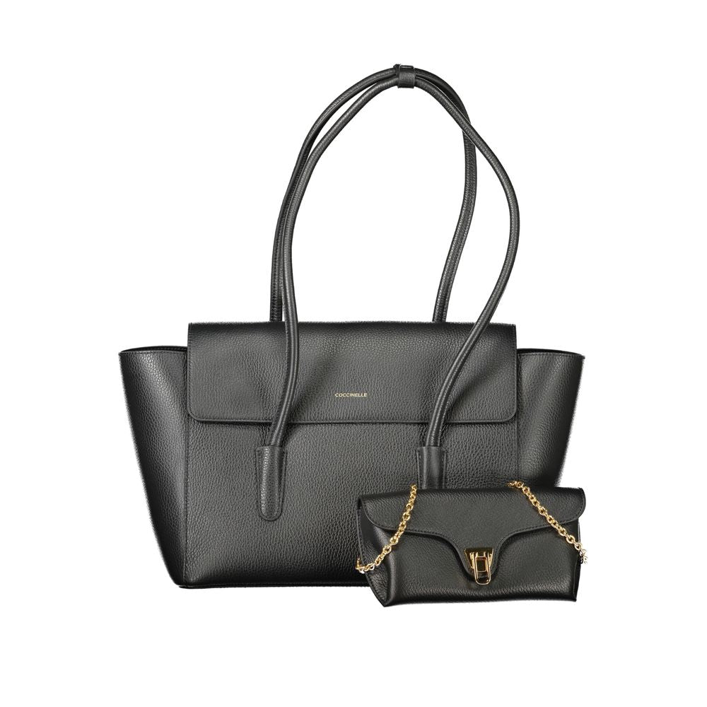 Sac à main Coccinelle en cuir noir pour femme