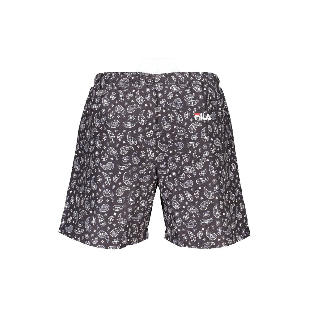 Maillot de bain noir en polyester Fila