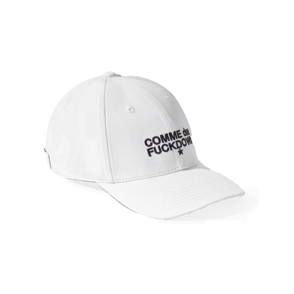 Comme Des Fuckdown Witte Katoenen Hoed