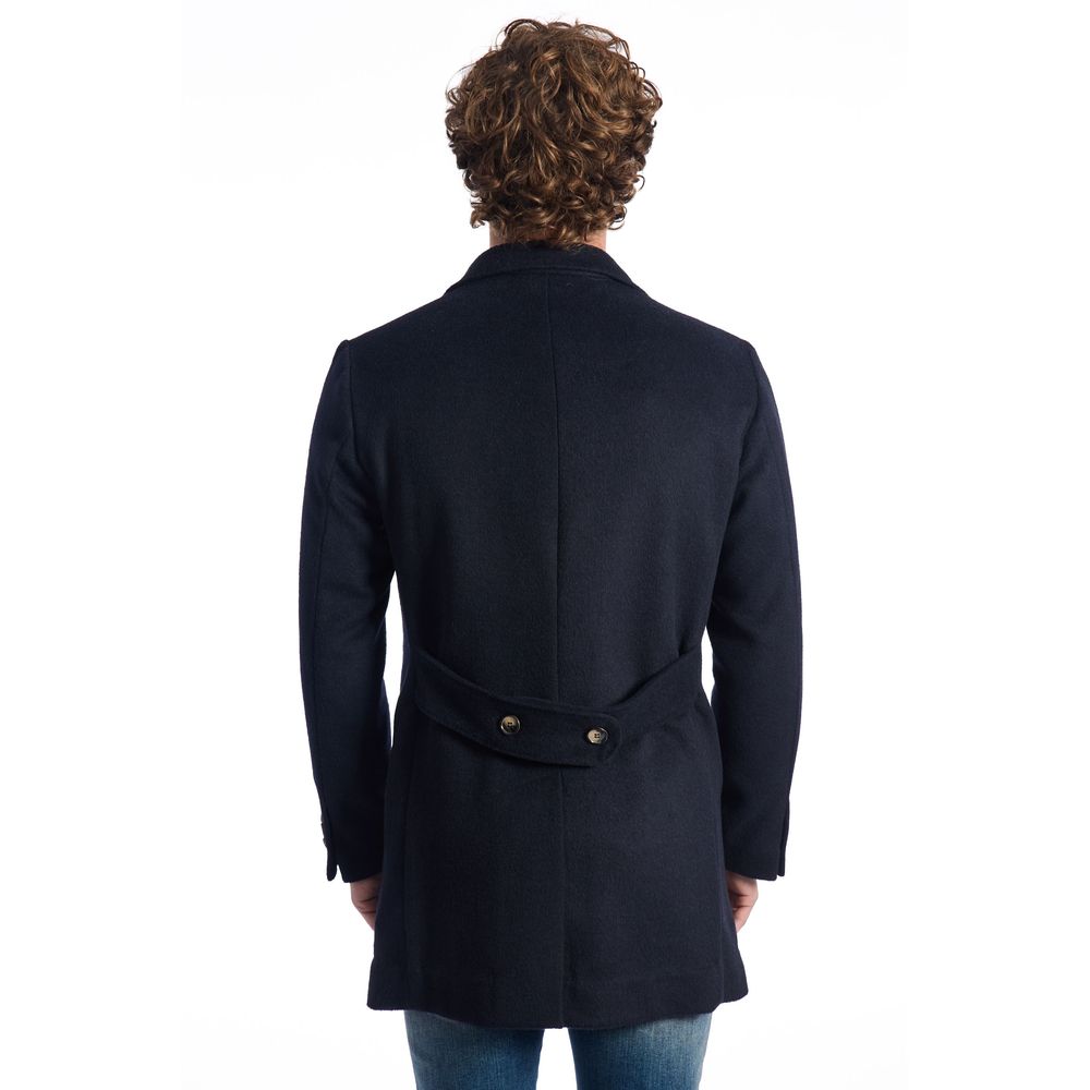 Veste pour homme en laine bleue Roberto Pepe, modèle de luxe