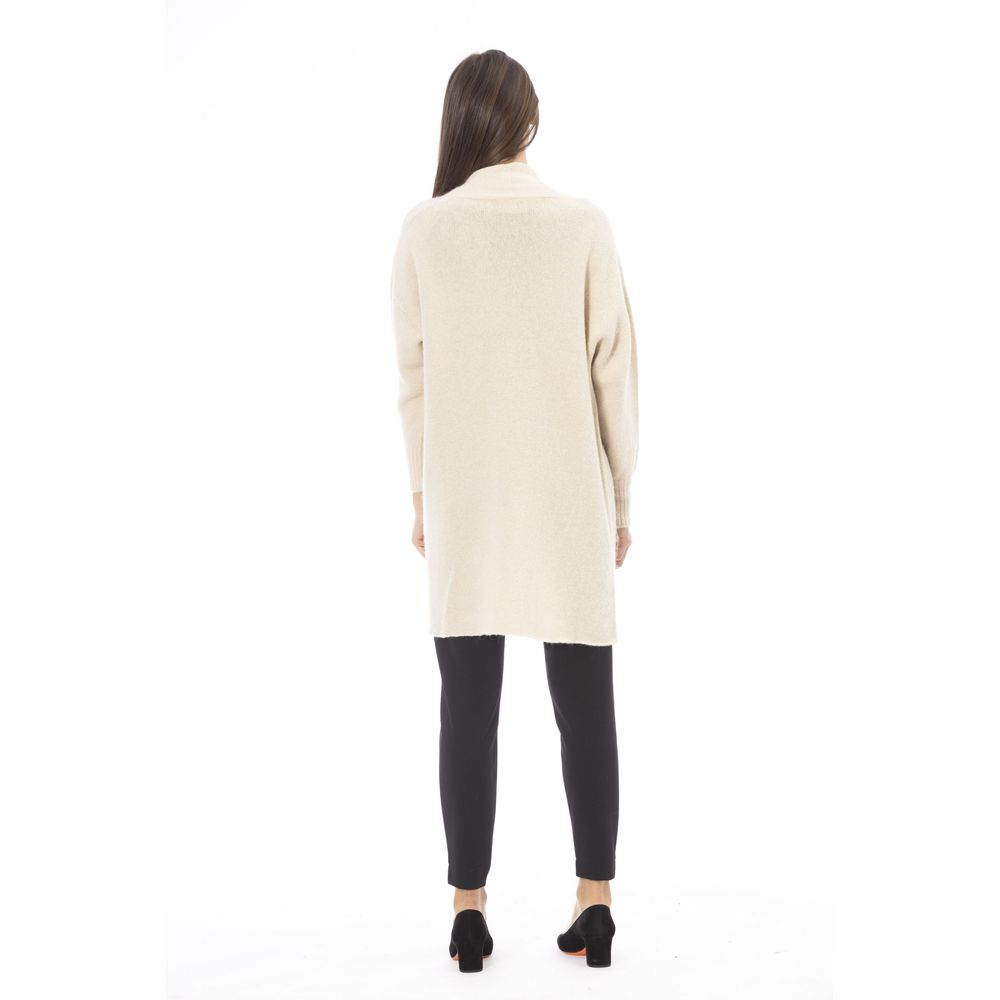 Alpha Studio Witte Alpaca Dames Cardigan