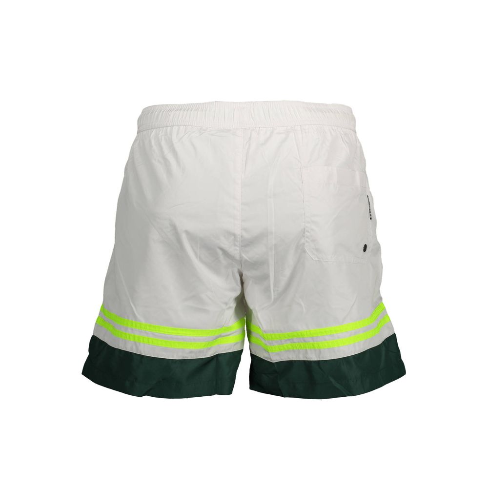 Maillot de bain blanc en polyester de Karl Lagerfeld