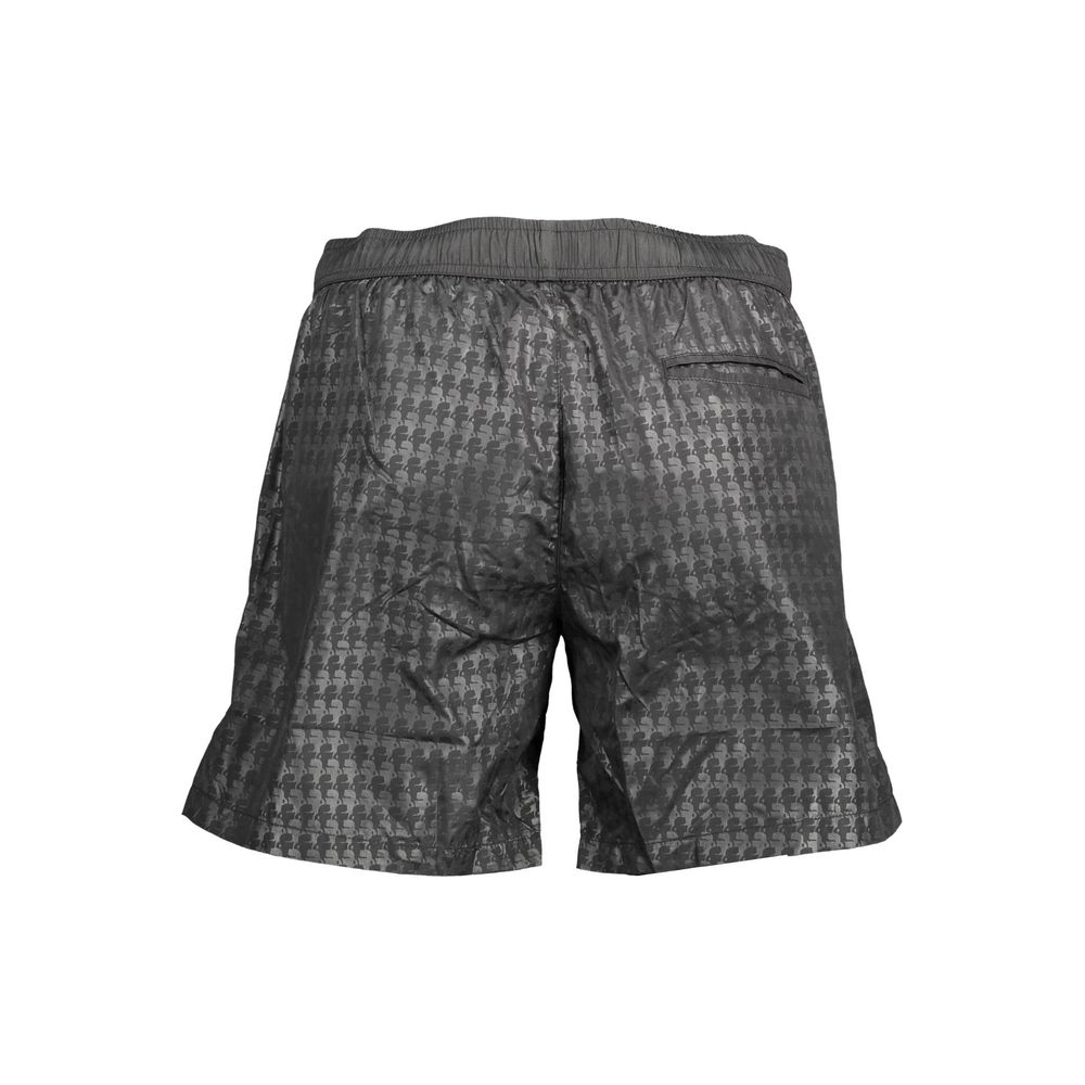 Maillot de bain noir en polyester de Karl Lagerfeld