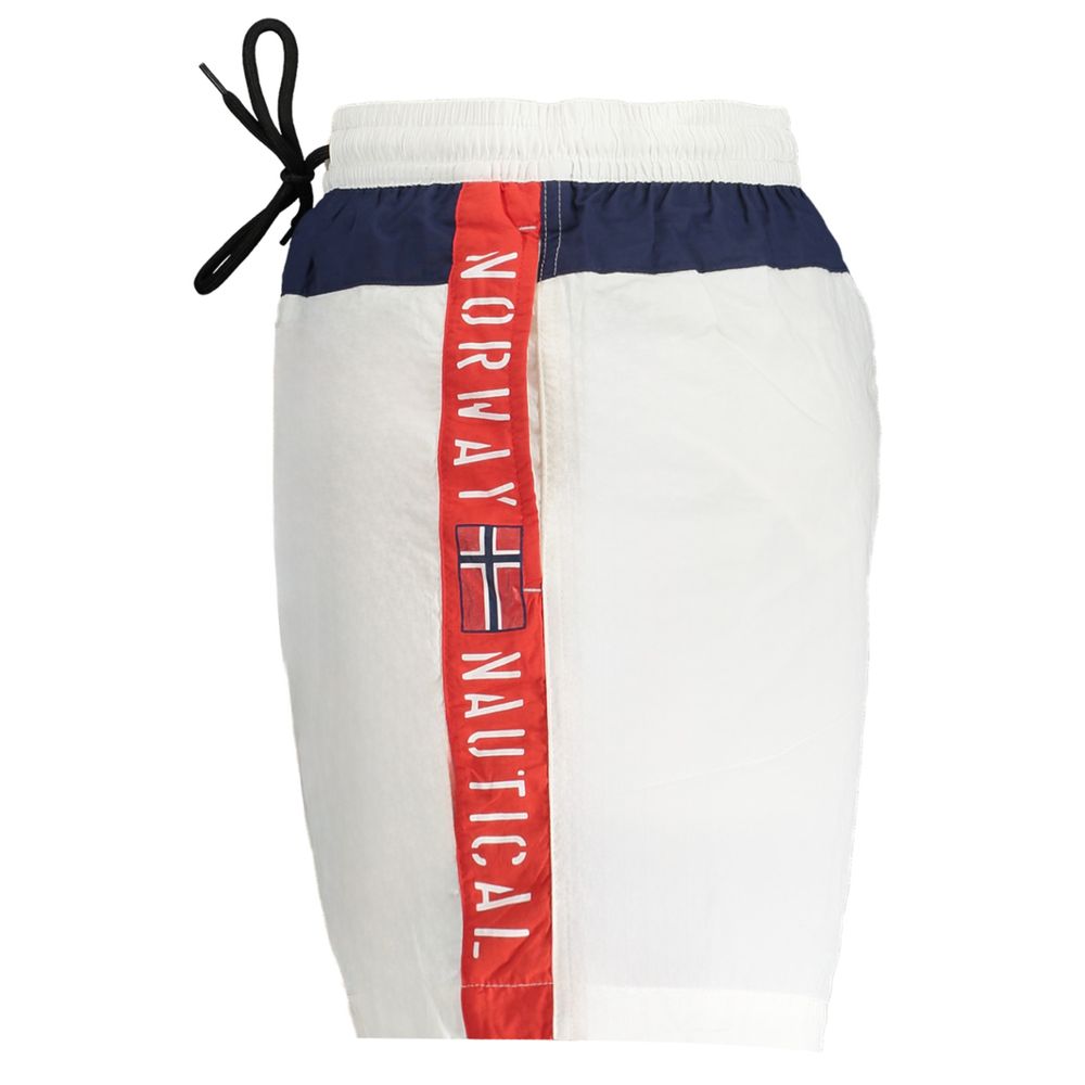 Maillot de bain blanc en polyester, Norvège 1963