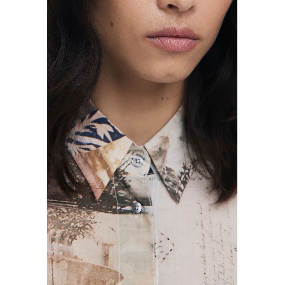 Desigual Beige Cotton Shirt