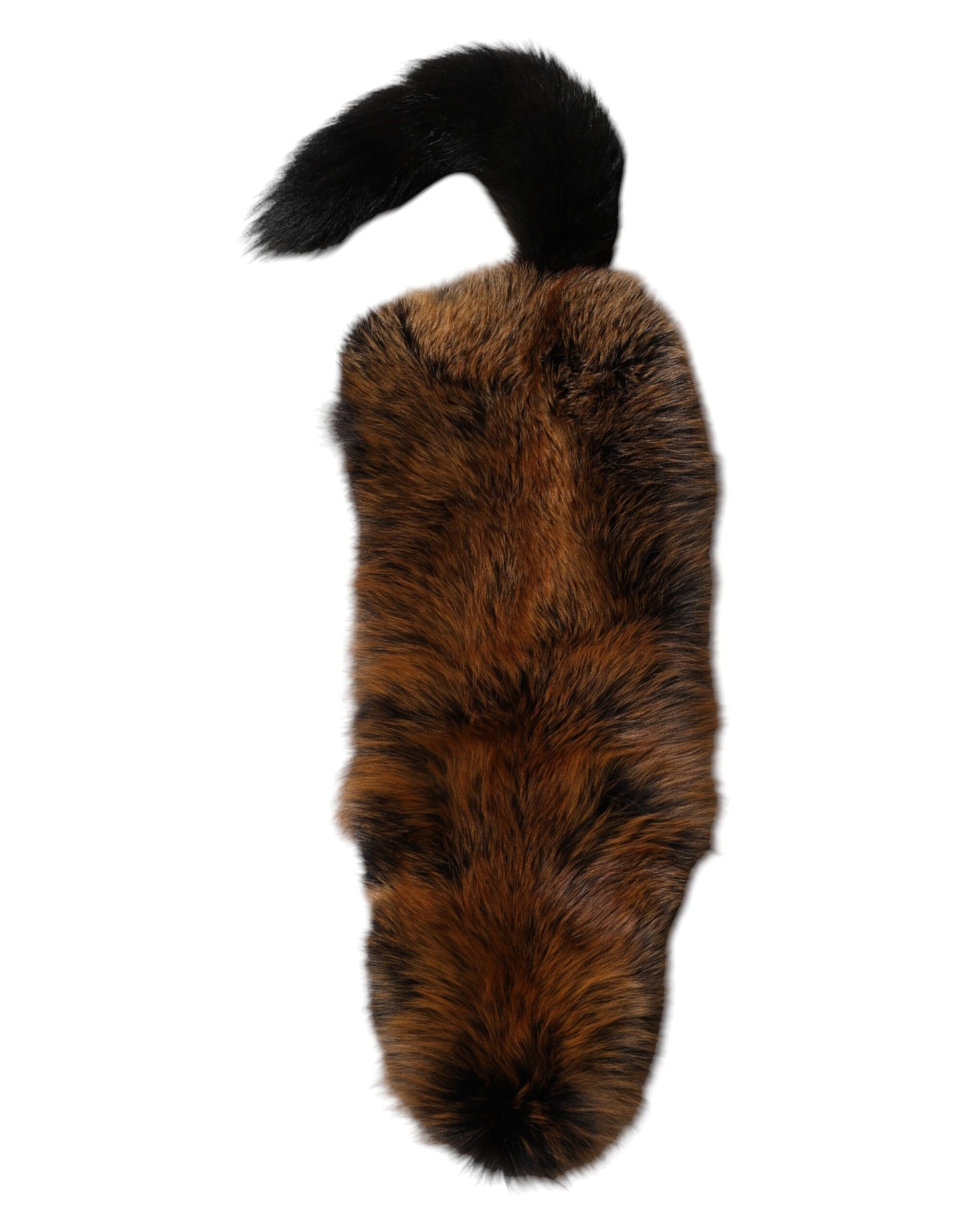 Dolce & Gabbana Bruine Rode Vosvacht Cashmere Nekwarmer Sjaal