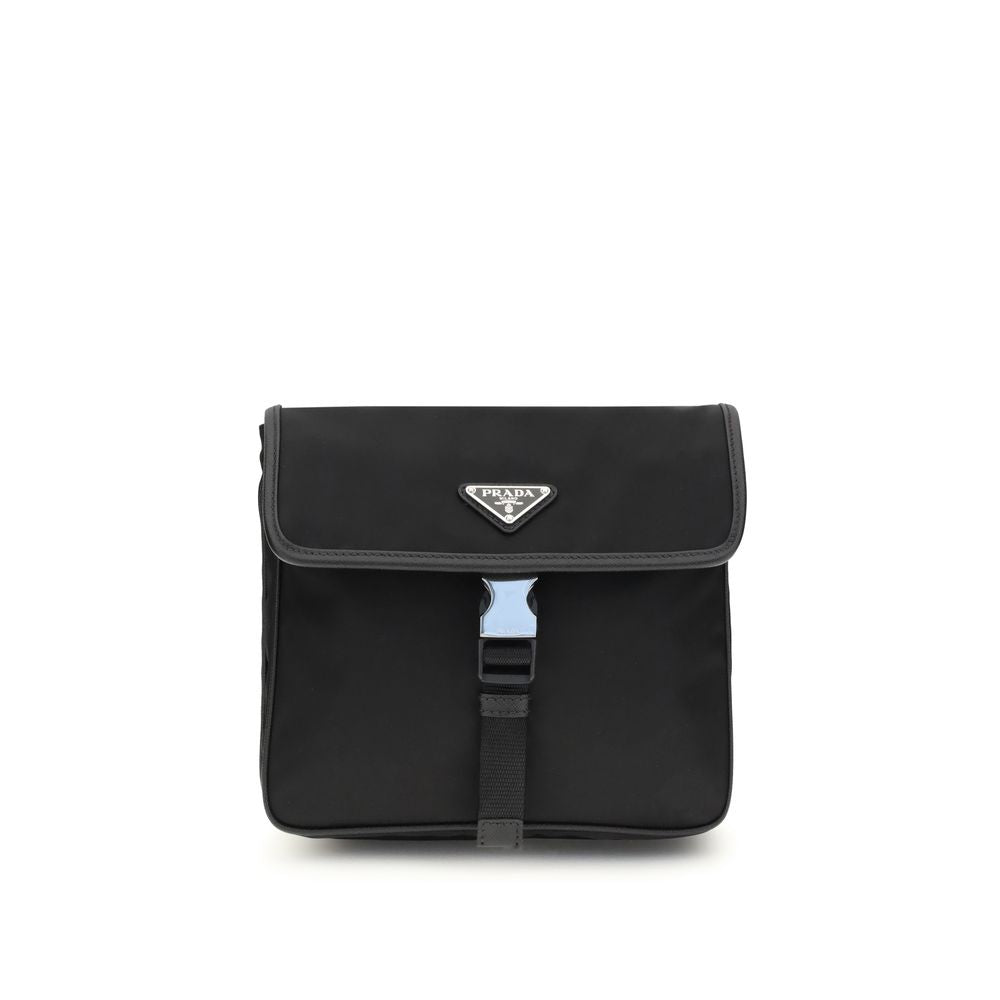 Prada Re-Nylon en saffiano schoudertas