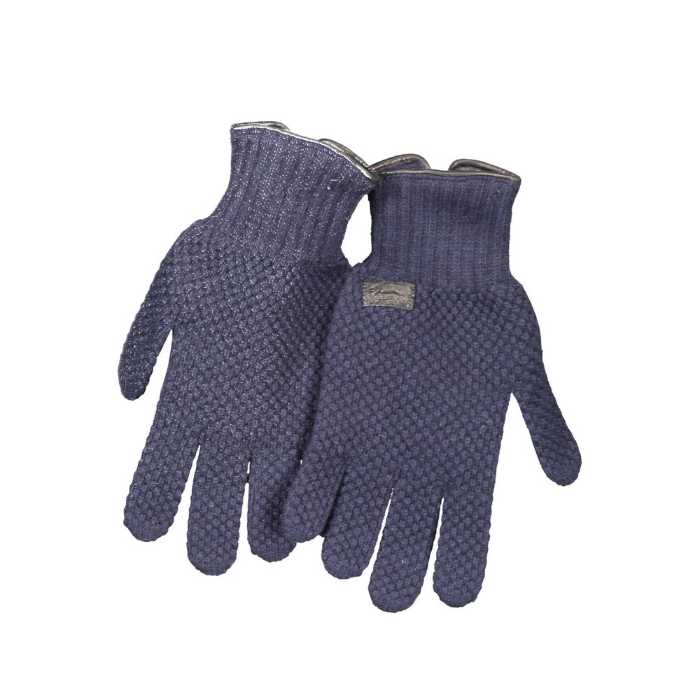 Harmont & Blaine Blauwe wollen handschoen