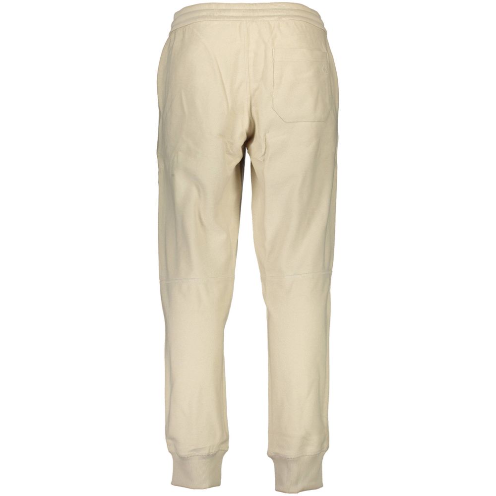 Pantalon en coton beige Calvin Klein