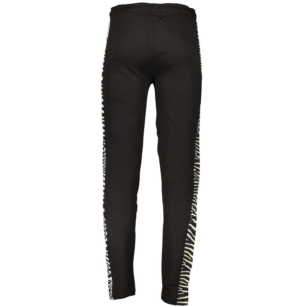 Pantalon en coton noir Cavalli Class