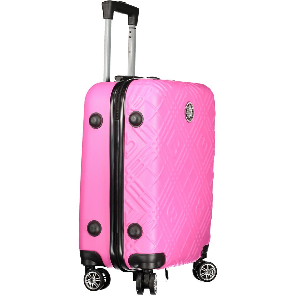 Laura Biagiotti Roze Polyethyleen Reiskoffers en Reisaccessoires