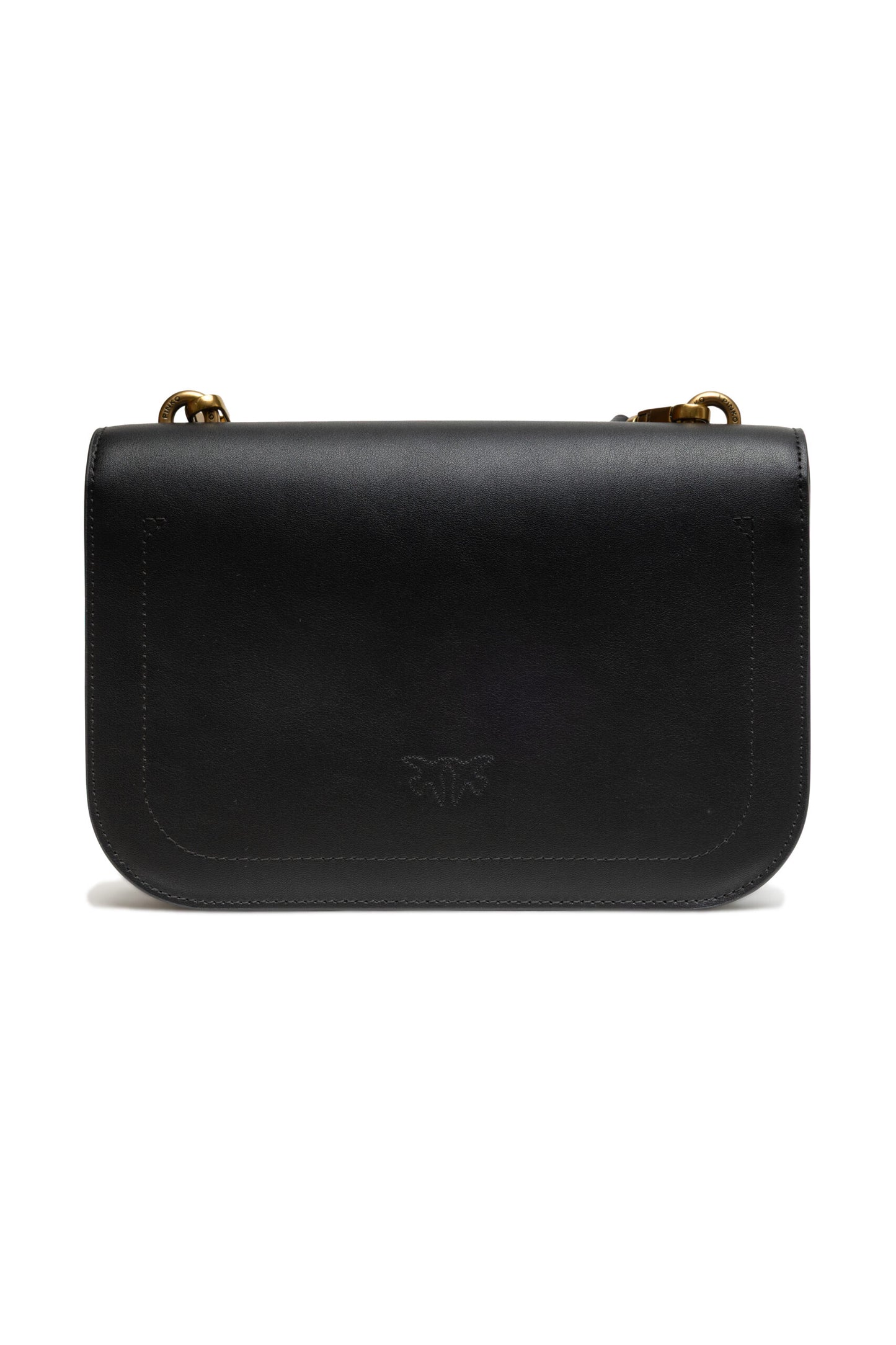 PINKO Zwarte Lederen Love Bell Classic Schoudertas