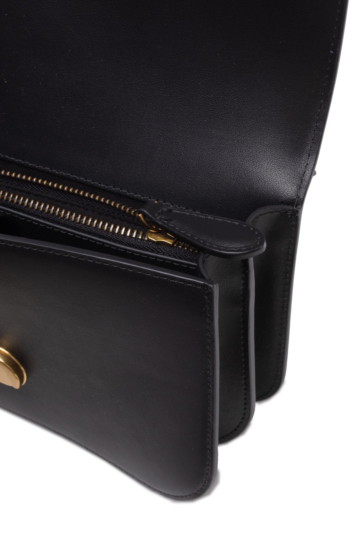PINKO Zwarte Lederen Love Bell Classic Schoudertas