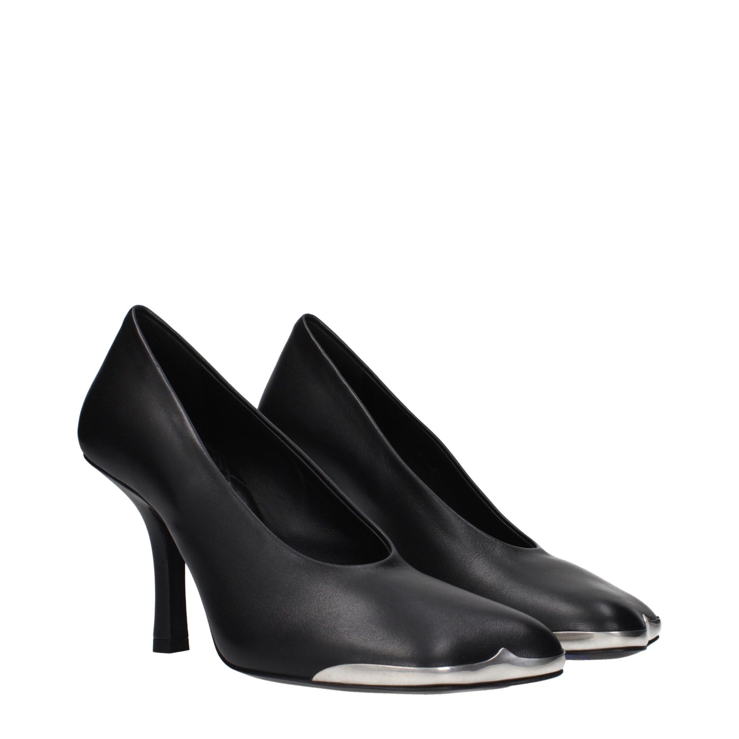 Escarpins à talons hauts en cuir noir de Burberry