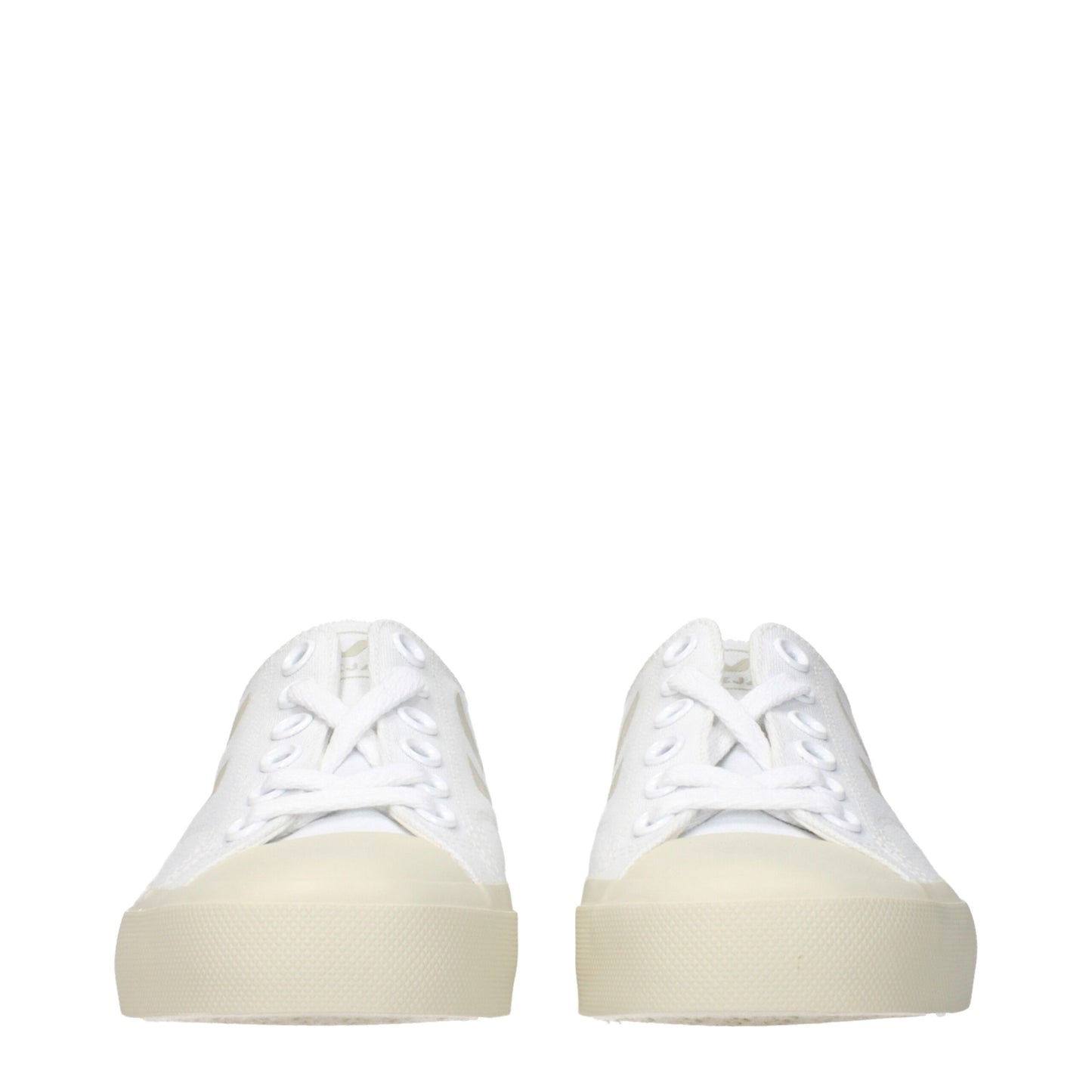 Veja, baskets basses en tissu blanc
