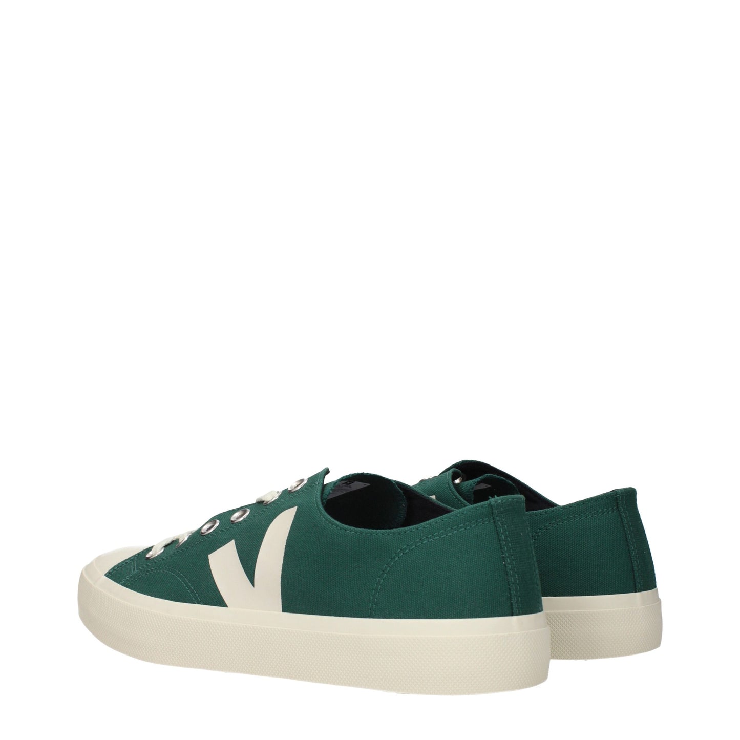Veja, baskets basses en tissu vert