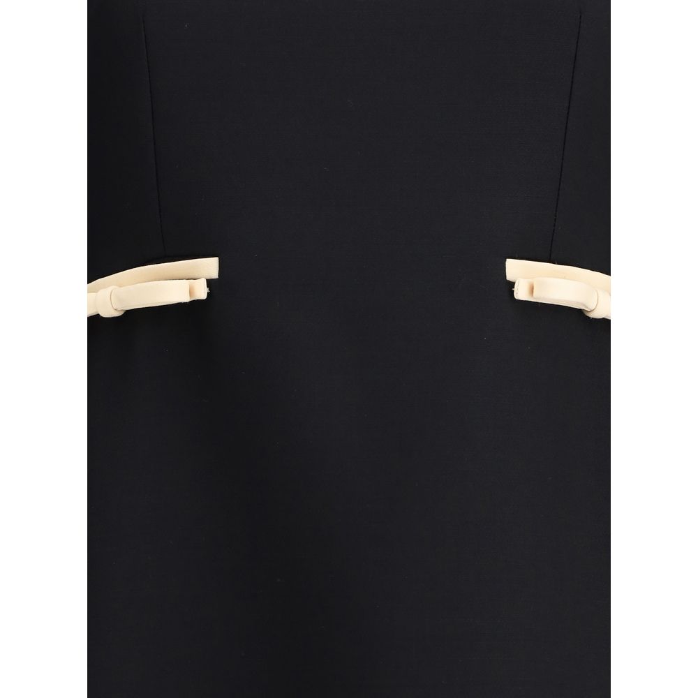 Robe en laine Valentino avec nœud
