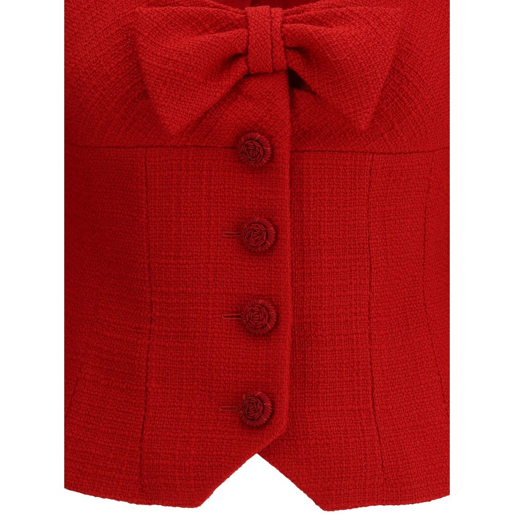 Veste courte Valentino en tweed de laine uni