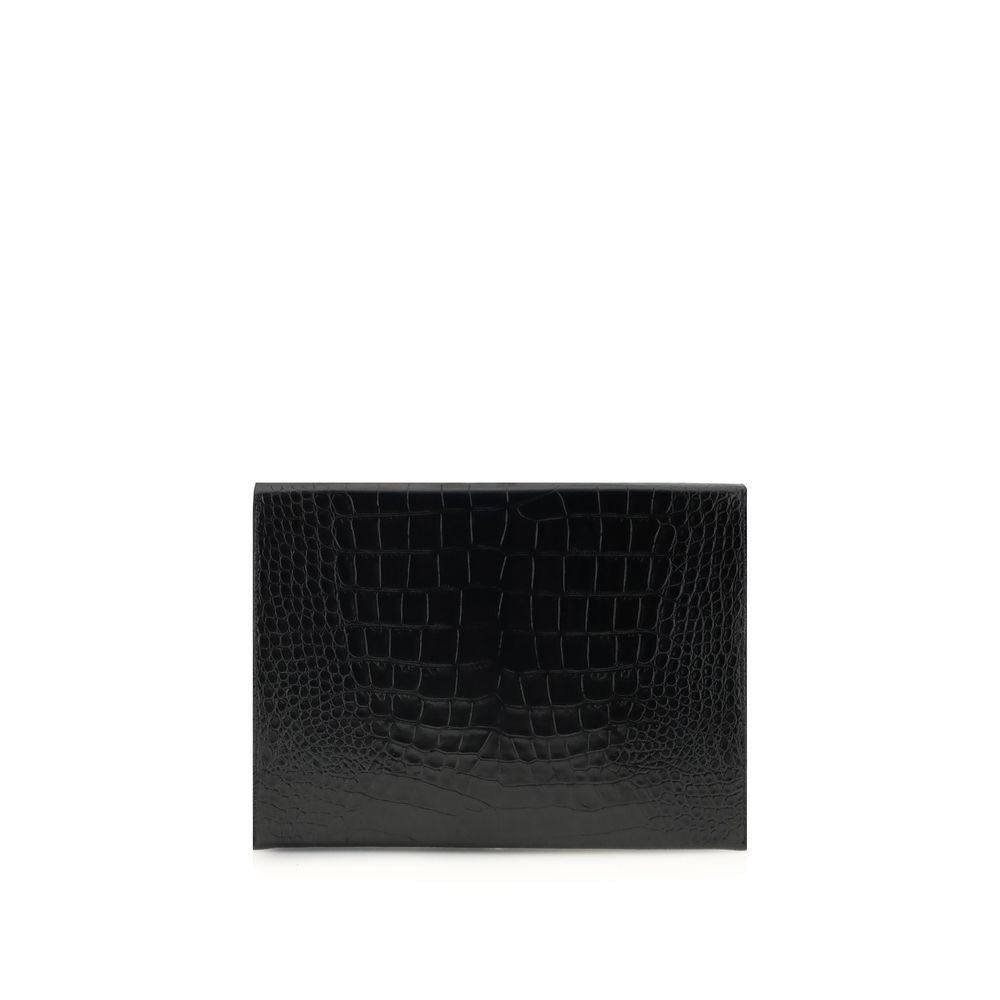 Pochette en cuir à imprimé crocodile de Tom Ford