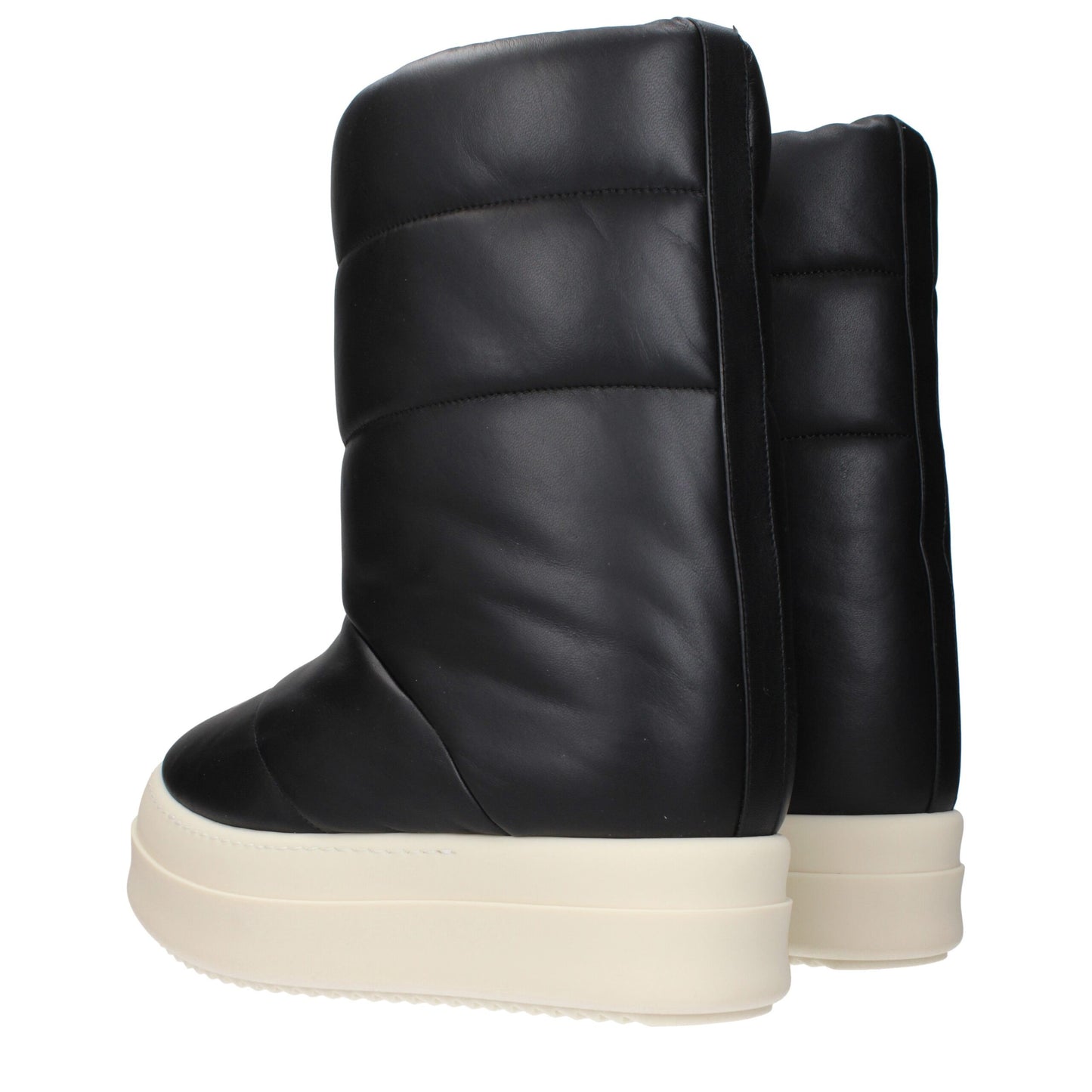 Bottes de cheville en cuir noir de Rick Owens