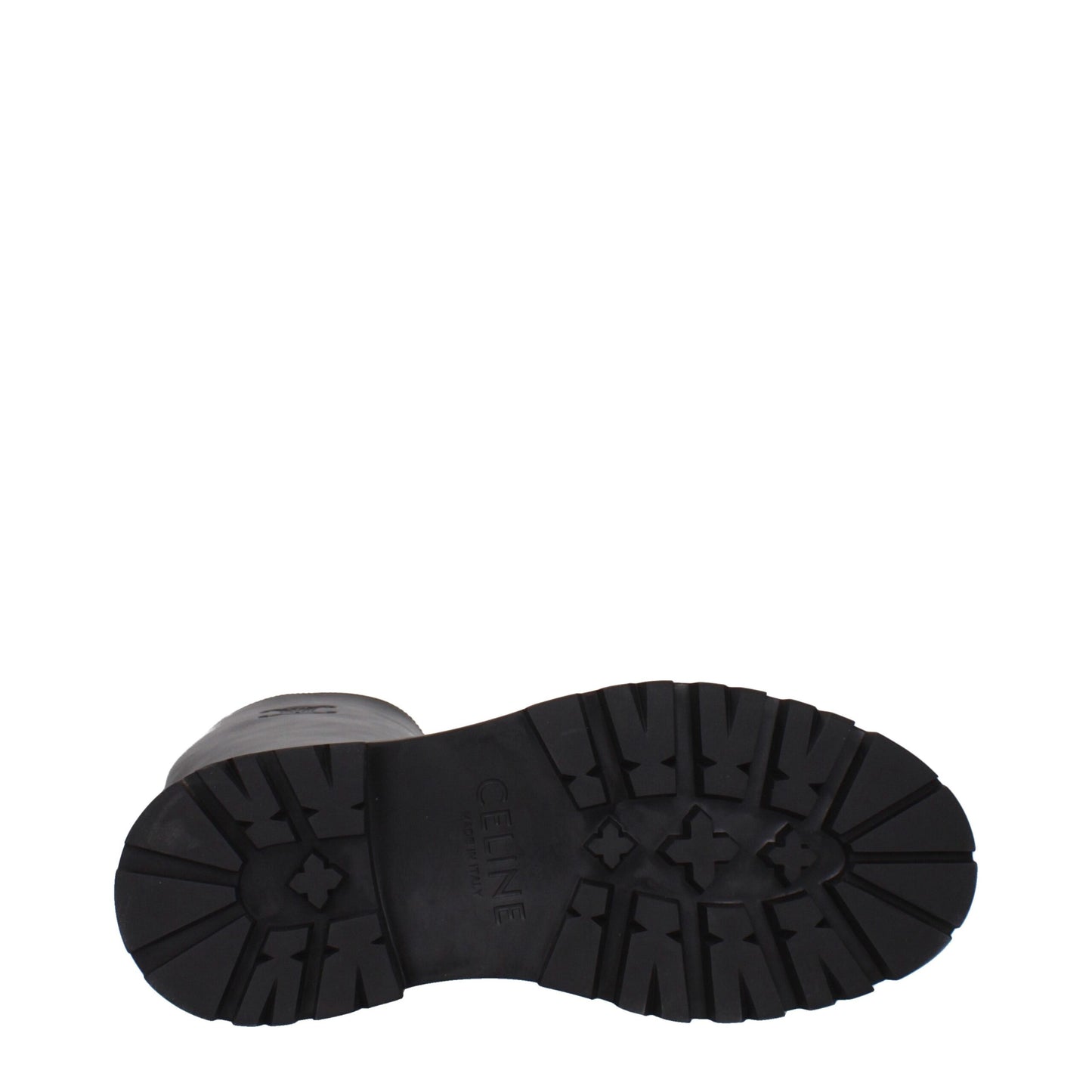 Bottes de cheville en cuir noir de Céline