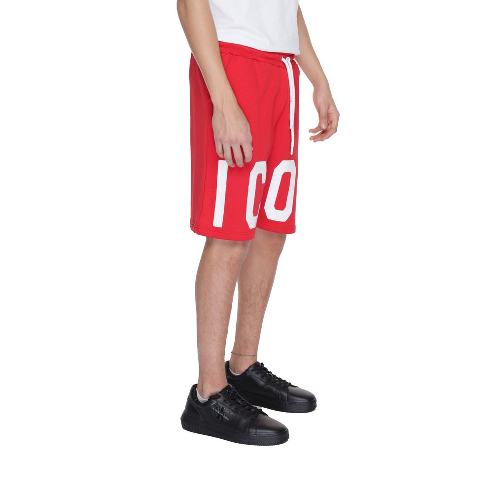 Short Bermuda en coton rouge Icon