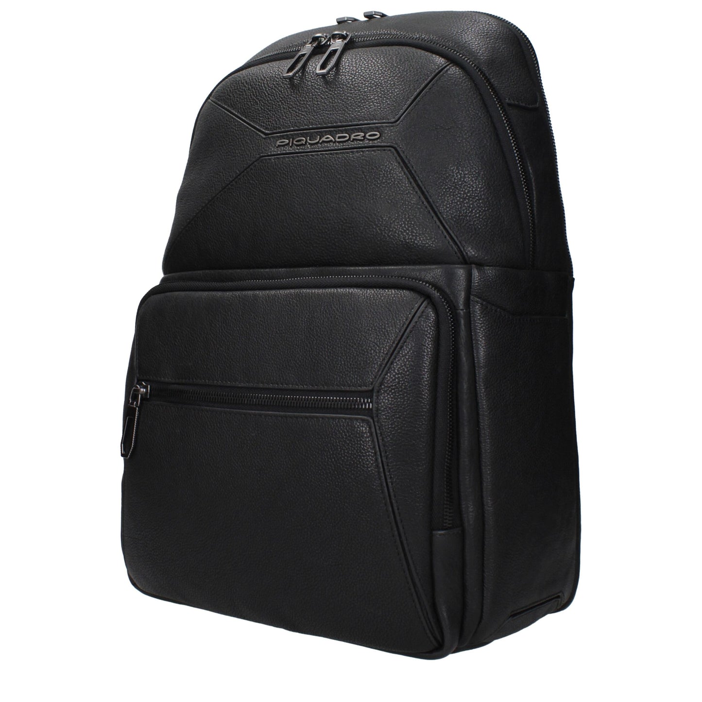 Sacs à dos en cuir noir Piquadro